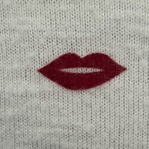 PJ Salvage Cream and Red Long Sleeve Tee